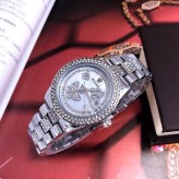 Đồng hồ Rolex bạc đính hạt cao cấp